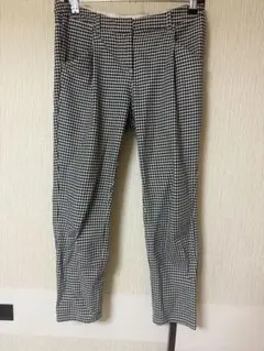 earth チェック柄スラックス Mサイズ