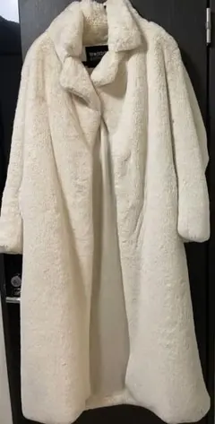フェイクファー　ロングコート