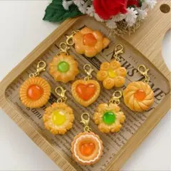 フェイクスイーツ♡クッキーチャーム【9点set】ミニチュア，スイーツ☆クッキー