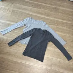 ユニクロ＊レディース丸首ロンT【Ｓサイズ】２枚セット