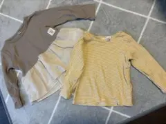 女の子長袖トップス２枚セット