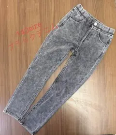 【美品】140size ブラックデニム　ガールズ　女児　スリム