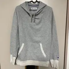 Champion グレー フード付きパーカー