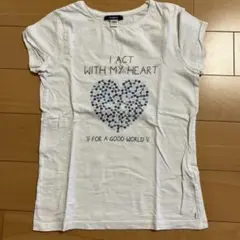 OKAIDI ハート刺繍 Tシャツ 140cm