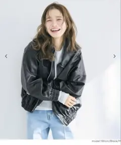 完売品 coca フェイクレザーオーバーサイズジャケット ブラック Mサイズ