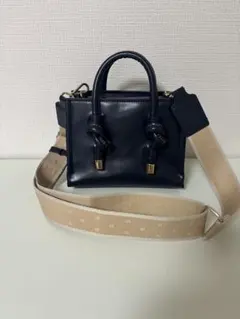 ZARA ネイビー ミニショルダーバッグのサムネイル