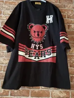ヒステリックグラマーファックベアヒスベアオーバーサイズTシャツブラック