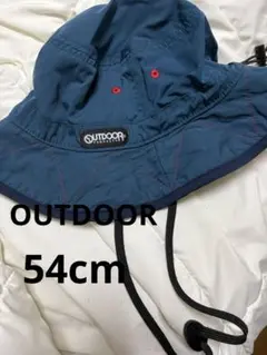 OUTDOOR キッズ サンシェード付き帽子 青色　アウトドア ハットのサムネイル