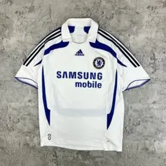 adidas チェルシーFC 07/08 ユニフォーム 3rd 古着 刺繍 白のサムネイル