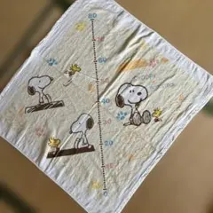 SNOOPY 身長計付きタオル　おくるみ
