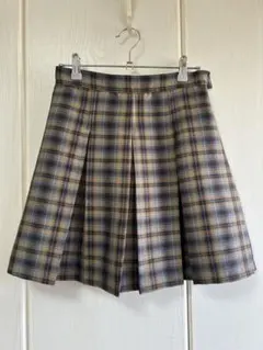 fint チェック柄 プリーツスカート