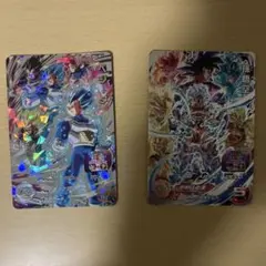ドラゴンボールヒーローズ BM2-SEC3 ベジータとUM8-SEC 孫悟空