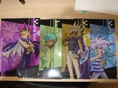 遊戯王 KCSオリジナルミニクリアファイル 遊戯　バクラ　マリク　羽蛾