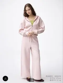 新品★未使用★GU★パフスウェットバギーパンツ（丈標準67.0〜
