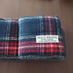 チェック柄マフラー