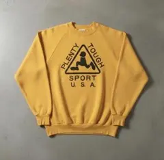 80s USA製 PLENTYTOUGHSPORT プリント スウェット