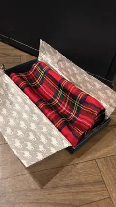 Ralph Lauren レッドチェックスカーフ