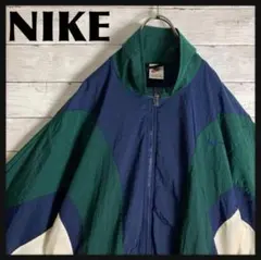 【90s ビンテージ ナイキ】銀タグ L 刺繍　春最適❣️ナイロンジャケット