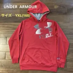 UNDER ARMOUR ジュニア　パーカー　赤 サイズYXL（160）