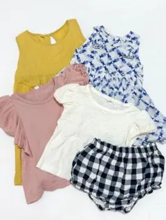80 女の子 夏服 まとめ売り ワンピース 保育園