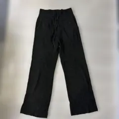 UNIQLO ユニクロ　ウォッシャブルニットリブパンツ Ｌサイズ　ダークグリーン