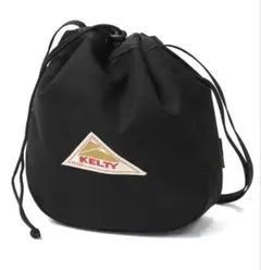 KELTY 巾着型 ショルダーバッグ ブラックのサムネイル
