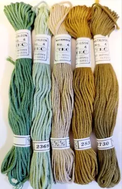 8008 T.E.C マタルボン 刺繍糸 4番 5束