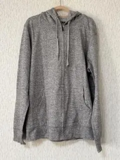 UNIQLO ユニクロ メンズ ジップパーカ グレー L