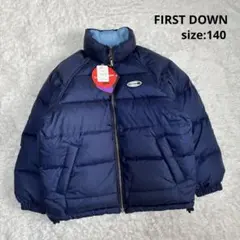【リバーシブル】FIRST DOWN ダウンジャケット 肉厚 キッズ 140のサムネイル