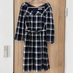 チェック柄七分丈ワンピース ✭ PATTERNのサムネイル