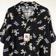 新品 TOM＆JERRYトムとジェリー アロハシャツ メンズL ダンス柄のサムネイル
