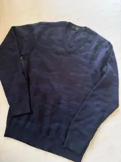 AZUL by moussy 迷彩 Vネックニット