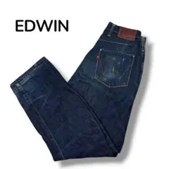 EDWIN E-FUNCTION 立体裁断 デニム ジーンズ W29 濃紺のサムネイル