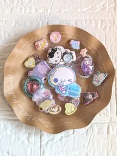 シール　おすそわけ　シャカシャカ　ぷっくり　ストーン　ウォーター　シール帳