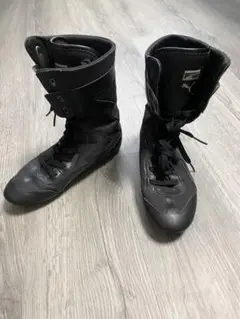 PUMA リングシューズ　ボクシングシューズ ブラック 24cm