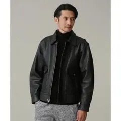 23AW ナノユニバース別注 Schott レザーカーコート - メルカリ