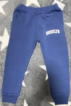 裏起毛パンツ 110cm 青