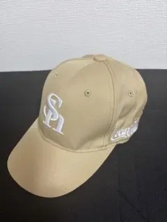 【非売品】SoftBank Hawks ベージュキャップ コカコーラ　刺繍