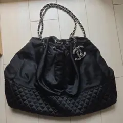 美品CHANEL ブラック メルローズカバス