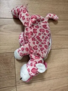 NICI ヒョウ柄 ピンク ぬいぐるみ型ポーチのサムネイル