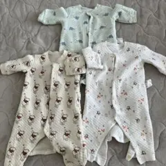 UNIQLO ベビーパジャマセット 3点 カバーオール