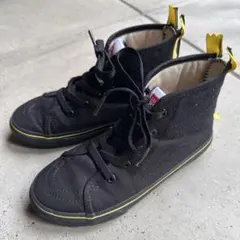 VANS ブラックハイカットスニーカー 21㎝