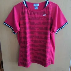 YONEX 赤紫 半袖シャツ Very COOL