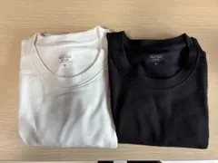 ユニクロ　極暖ヒートテックコットンクルーネックT/9分袖