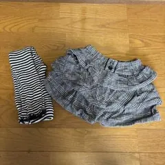 ラポシェビスキュイ　110 スカート　スカパン　レギンス　セット　女の子