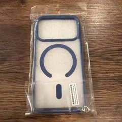 新品未使用品‼️iPhone17proケースMagSafe対応　ブルーフレーム