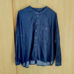 長袖 デニム ブラウス ML