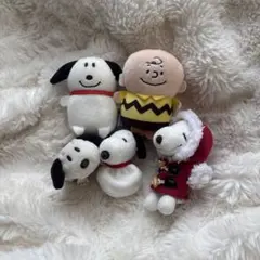 スヌーピーとチャーリー・ブラウン ぬいぐるみ5体セット