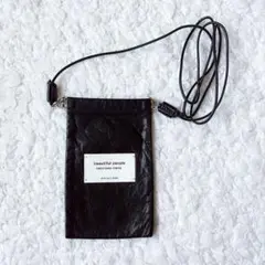 美品⭐︎beautiful peopleカラーレザードキュメントケース ［A6］のサムネイル