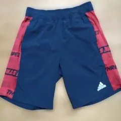 adidas ハーフパンツ ネイビー/レッド